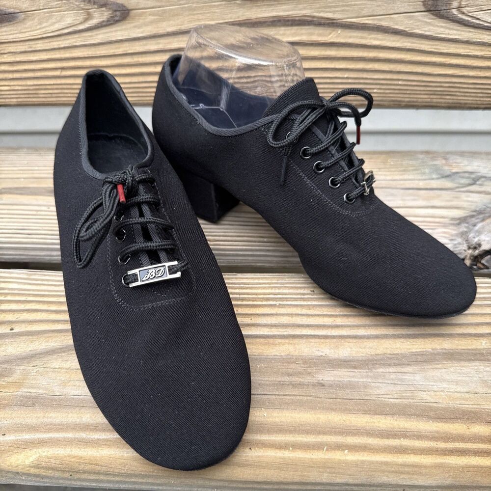 Brand New BD Dance T1-B Women's Practice Dance Shoes Size 8 Black Canvas
